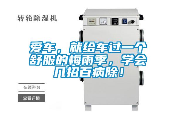 爱车，就给车过一个舒服的梅雨季，学会几招百病除！
