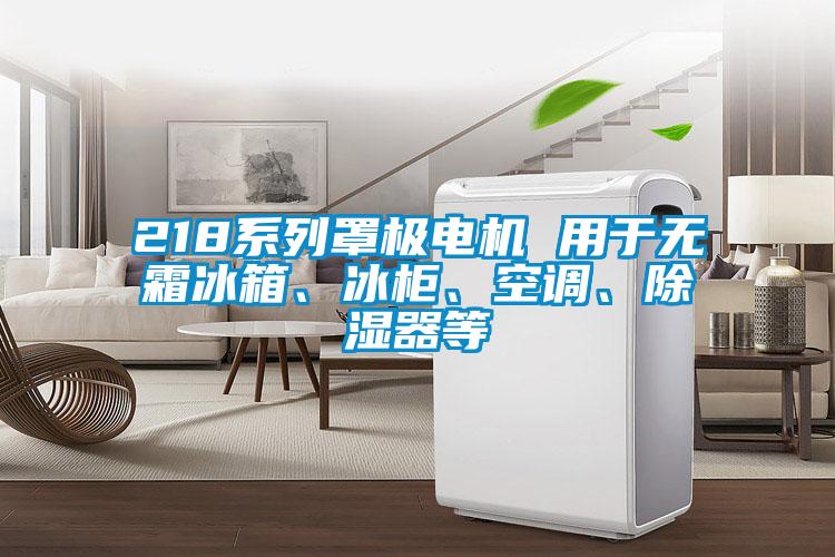 218系列罩极电机 用于无霜冰箱、冰柜、空调、黄瓜视频下载污器等