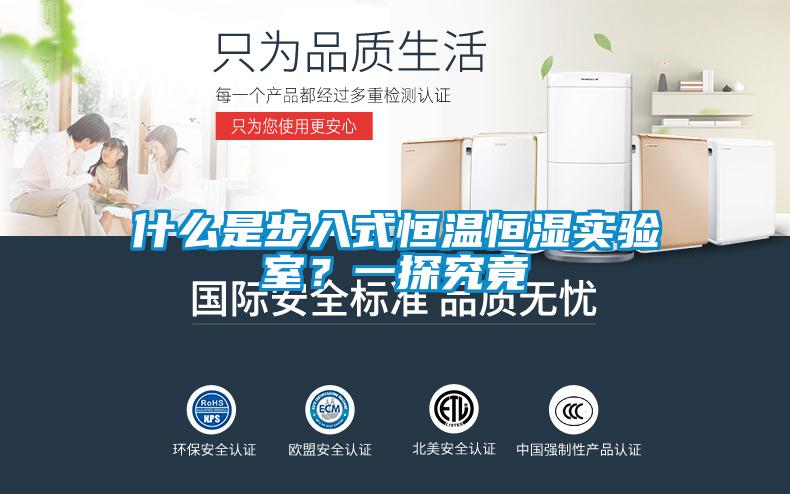 什么是步入式恒温恒湿实验室？一探究竟