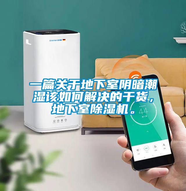 一篇关于地下室阴暗潮湿该如何解决的干货，地下室黄瓜视频下载污机。