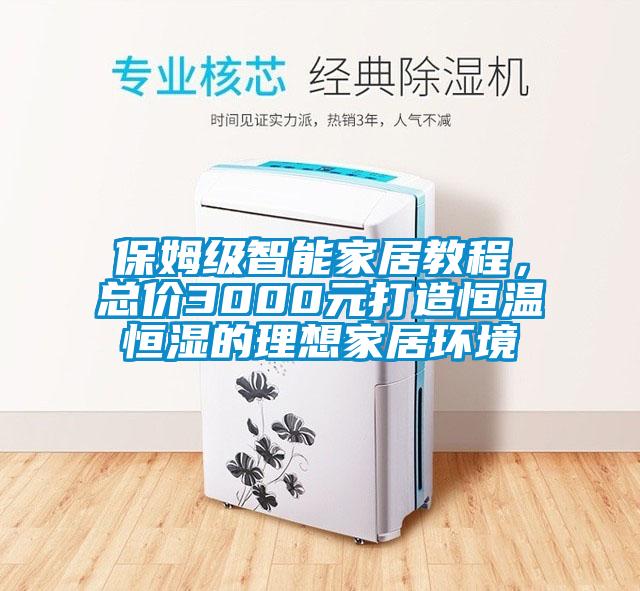 保姆级智能家居教程，总价3000元打造恒温恒湿的理想家居环境