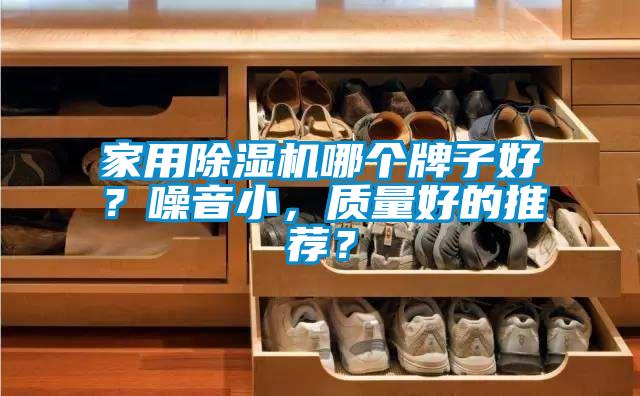 家用黄瓜视频下载污机哪个牌子好？噪音小，质量好的推荐？