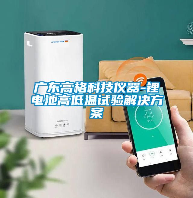 广东高格科技仪器-锂电池高低温试验解决黄瓜视频下载APP