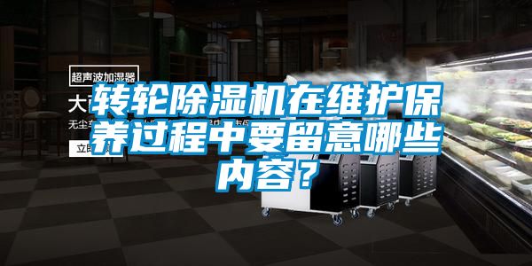 转轮黄瓜视频下载污机在维护保养过程中要留意哪些内容？