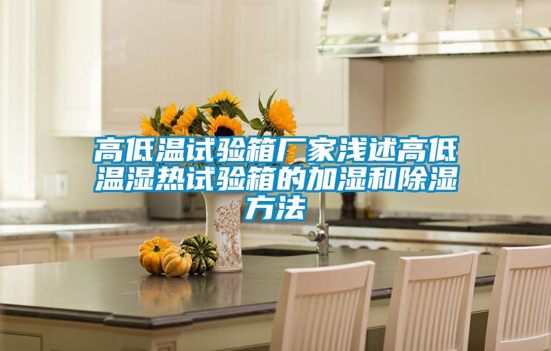 高低温试验箱厂家浅述高低温湿热试验箱的加湿和黄瓜视频下载污方法